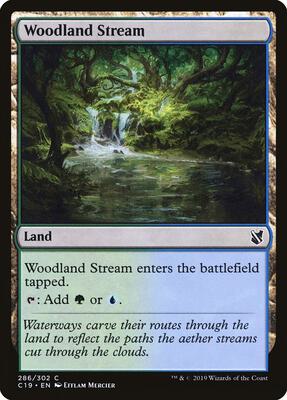 Woodland Stream card from Commander 2019