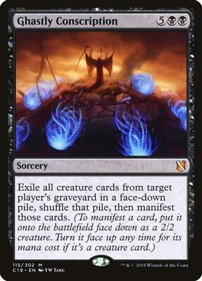 Ghastly Conscription card from Commander 2019
