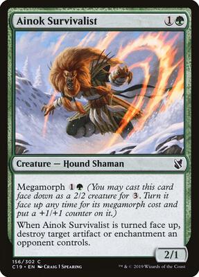 Ainok Survivalist card from Commander 2019