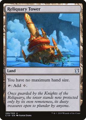 Reliquary Tower card from Commander 2019