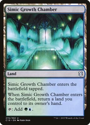 Simic Growth Chamber card from Commander 2019