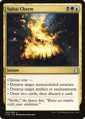 Sultai Charm card from Commander 2019