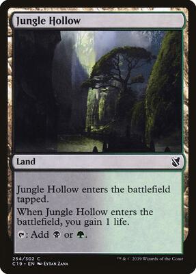 Jungle Hollow card from Commander 2019