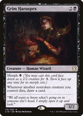 Grim Haruspex card from Commander 2019