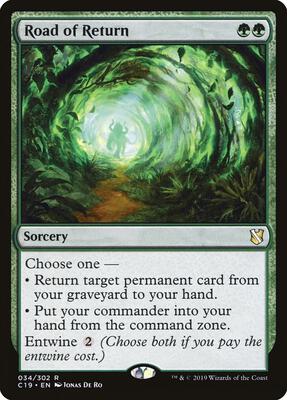 Road of Return card from Commander 2019
