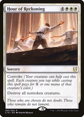 Hour of Reckoning card from Commander 2019