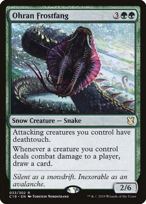 Ohran Frostfang card from Commander 2019