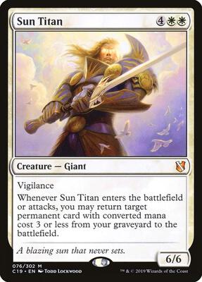 Sun Titan card from Commander 2019