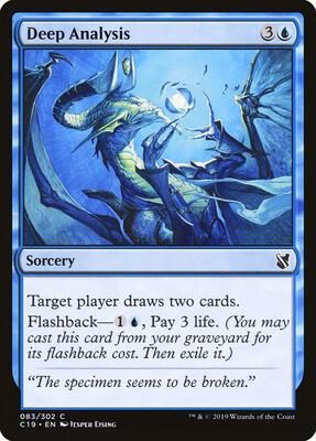 Deep Analysis card from Commander 2019