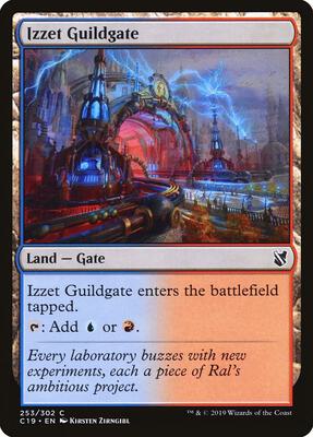 Izzet Guildgate card from Commander 2019
