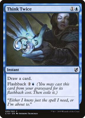 Think Twice card from Commander 2019