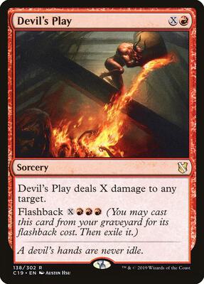 Devil's Play card from Commander 2019