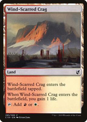 Wind-Scarred Crag card from Commander 2019