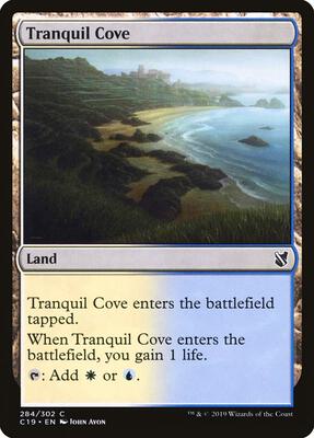 Tranquil Cove card from Commander 2019