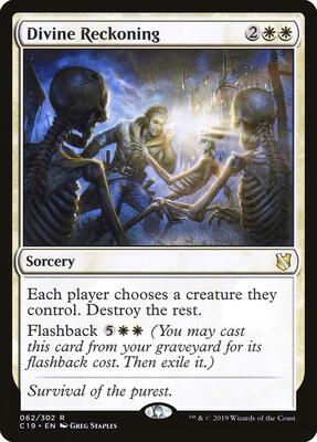 Divine Reckoning card from Commander 2019