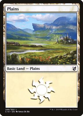 Plains (289) card from Commander 2019