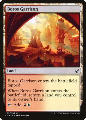 Boros Garrison card from Commander 2019