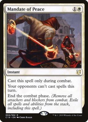 Mandate of Peace card from Commander 2019