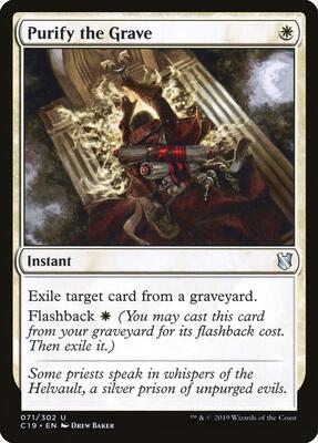 Purify the Grave card from Commander 2019