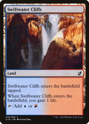 Swiftwater Cliffs card from Commander 2019