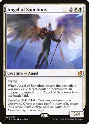 Angel of Sanctions card from Commander 2019