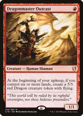Dragonmaster Outcast card from Commander 2019