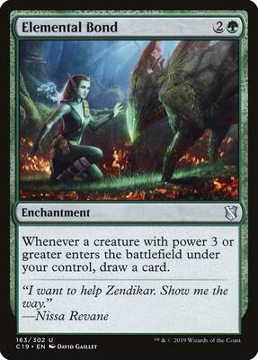 Elemental Bond card from Commander 2019