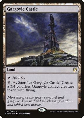 Gargoyle Castle card from Commander 2019