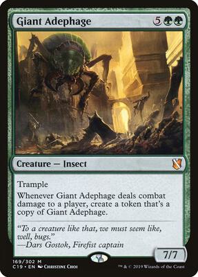 Giant Adephage card from Commander 2019