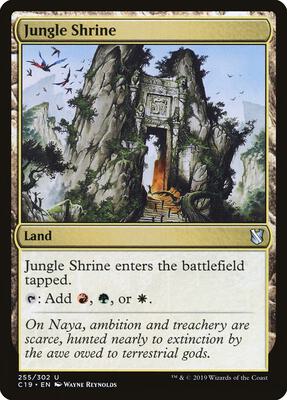 Jungle Shrine card from Commander 2019
