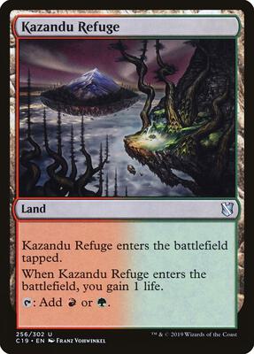Kazandu Refuge card from Commander 2019