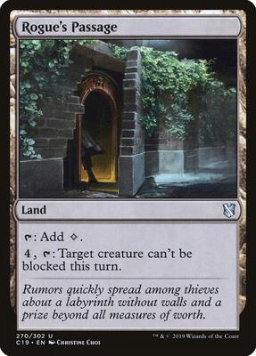 Rogue's Passage card from Commander 2019