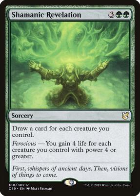 Shamanic Revelation card from Commander 2019