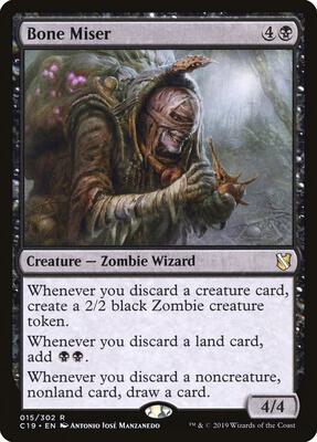 Bone Miser card from Commander 2019