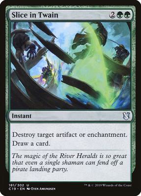 Slice in Twain card from Commander 2019
