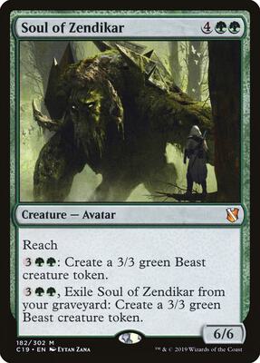 Soul of Zendikar card from Commander 2019