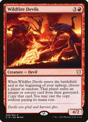 Wildfire Devils card from Commander 2019