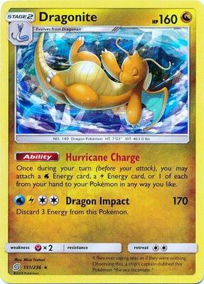 Dragonite - 151/236 (Cracked Ice Holo) card from Deck Exclusives