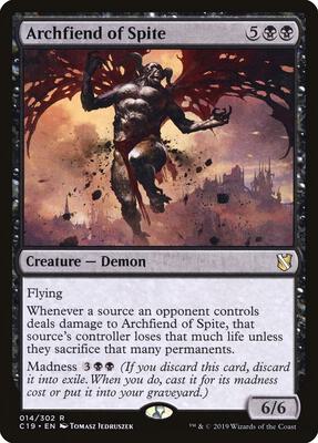 Archfiend of Spite card from Commander 2019