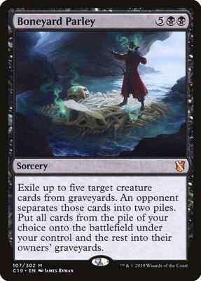 Boneyard Parley card from Commander 2019