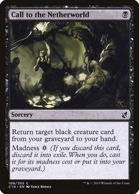 Call to the Netherworld card from Commander 2019