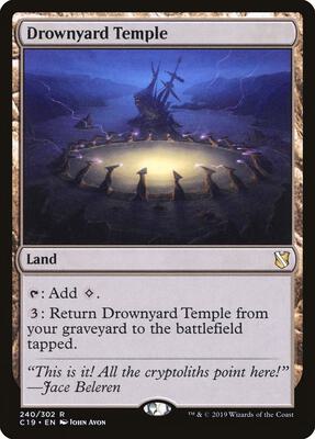 Drownyard Temple card from Commander 2019