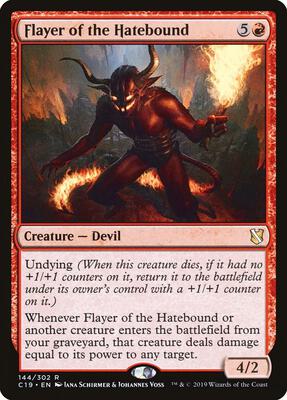 Flayer of the Hatebound card from Commander 2019