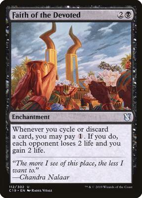 Faith of the Devoted card from Commander 2019