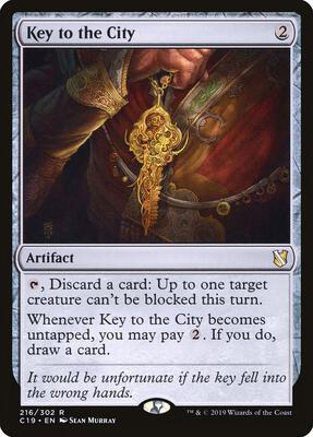 Key to the City card from Commander 2019