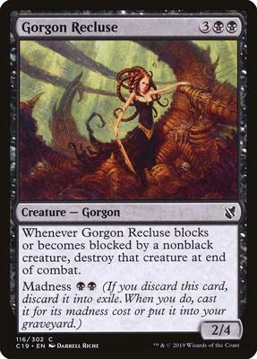 Gorgon Recluse card from Commander 2019