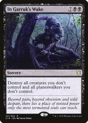 In Garruk's Wake card from Commander 2019