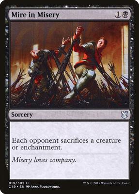 Mire in Misery card from Commander 2019