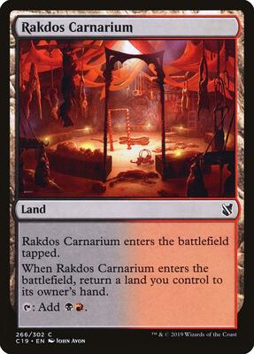 Rakdos Carnarium card from Commander 2019
