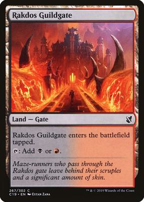 Rakdos Guildgate card from Commander 2019